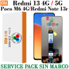 Xiaomi Redmi 13 4G / Redmi 13 5G / Poco M6 4G / REDMI NOTE 13r  - PANTALLA SERVICE PACK sin marco