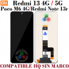 Xiaomi Redmi 13 4G / Redmi 13 5G / Poco M6 4G / REDMI NOTE 13r  - PANTALLA compatible hq sin marco