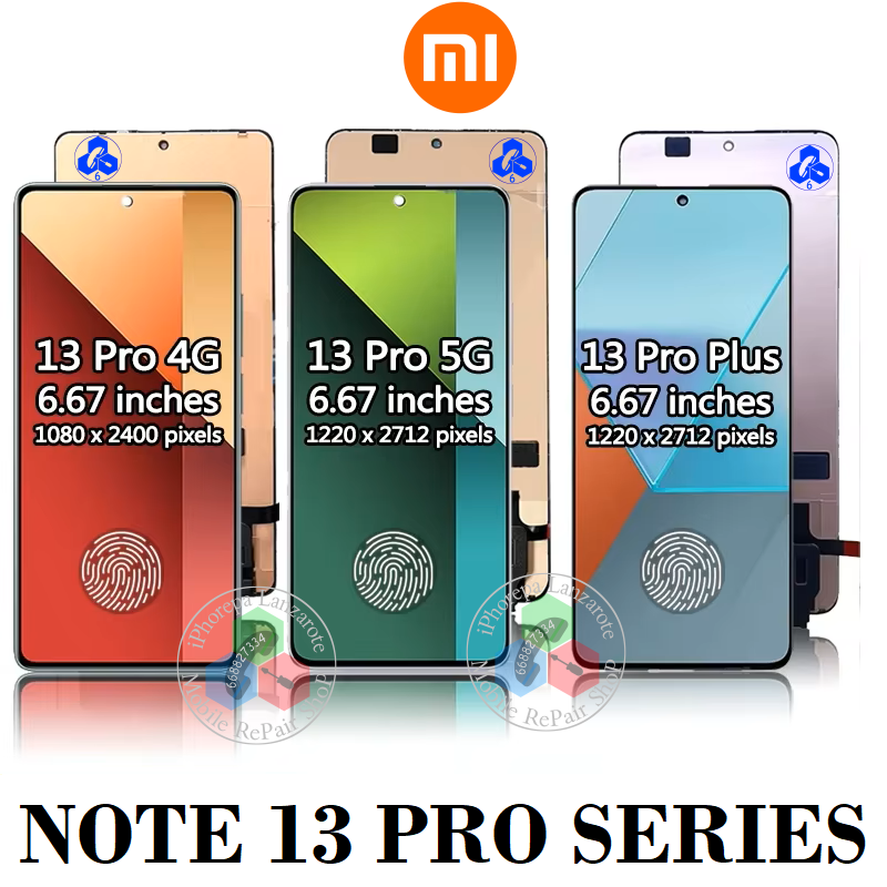 Xiaomi Redmi Note 13 Pro 5G / Poco x6 pro 5G - PANTALLA TFT hq SIN Marco