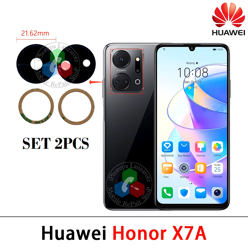 Huawei Honor X7a 4G 2023 RKY-LX1 / RKY-LX2 / RKY-LX3 ( set 2pcs ) - cristal lente de camara