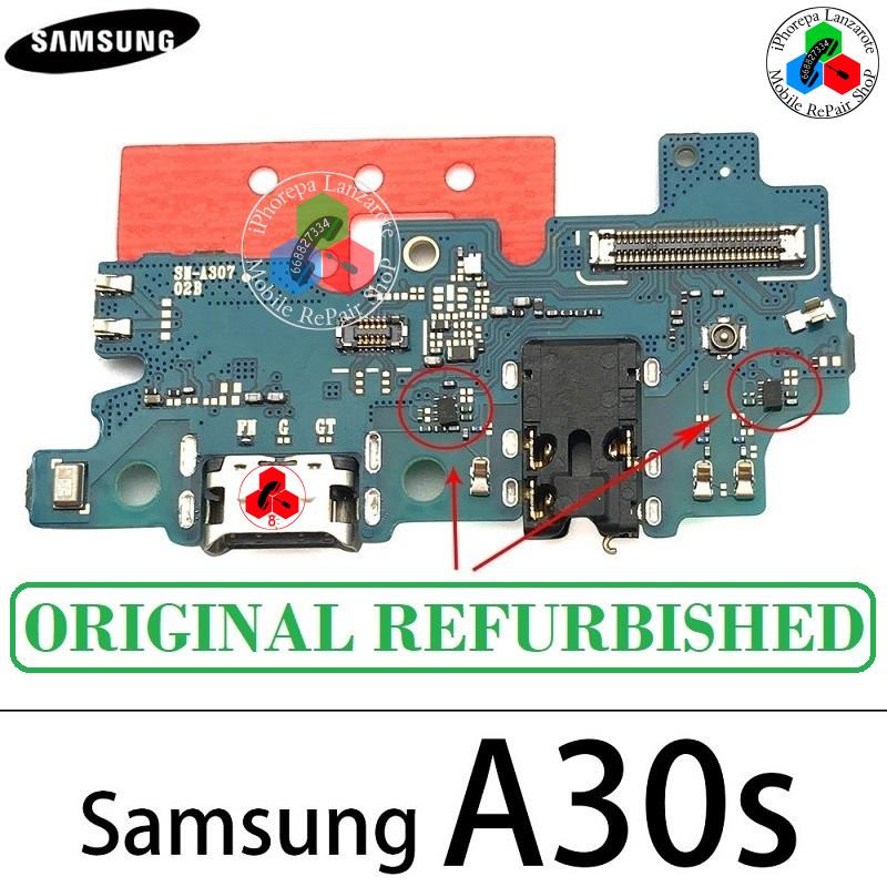 SAMSUNG A30s 2019 A307 A307F - PLACA DE CARGA ORIGINAL REFURBISHED