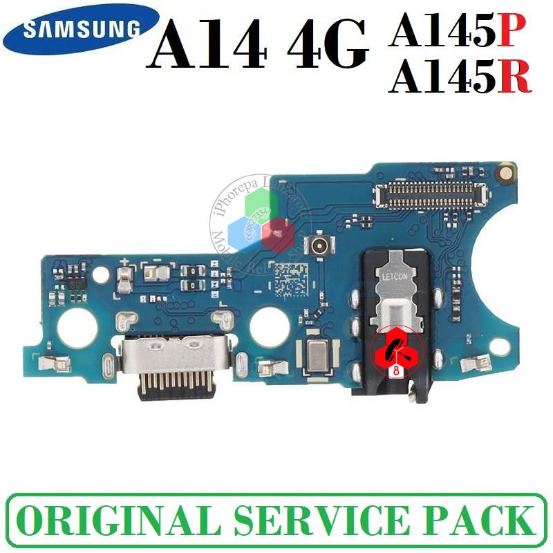 SAMSUNG A14 4G A145 A145P A145R - PLACA DE CARGA ORIGINAL SERVICE PACK