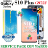 SAMSUNG S10 PLUS G975 G975F - PANTALLA SERVICE PACK MARCO VERDE CLARO
