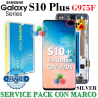 SAMSUNG S10 PLUS G975 G975F - PANTALLA MARCO BLANCO SERVICE PACK
