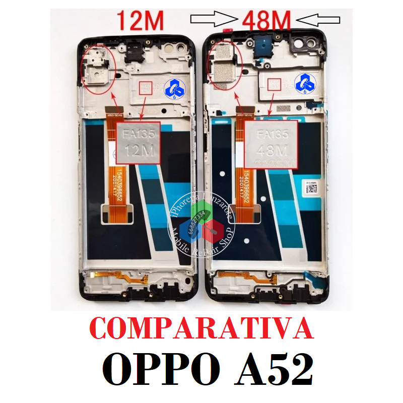 Oppo A52 2020 CPH2061 CPH2069 / A72 2020 CPH2067 - PANTALLA COMPATIBLE CON MARCO