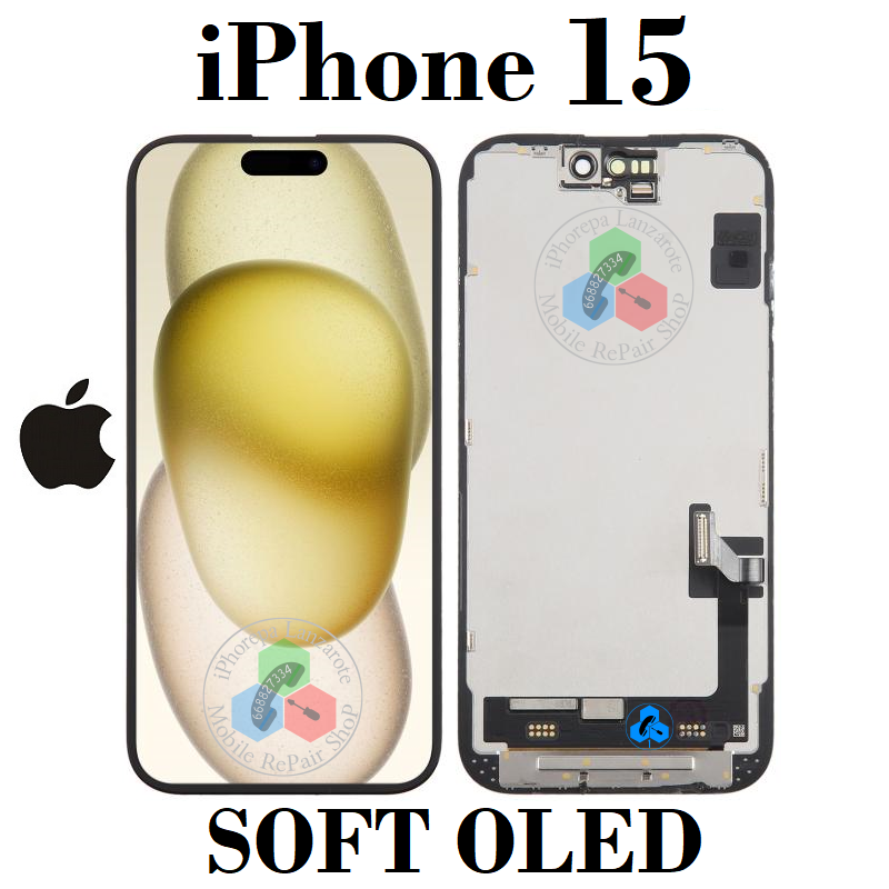 iPhone 15 5g 2023 (A3090) - PANTALLA calidad SOFT OLED