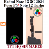 Xiaomi Redmi Note 13 5G 2024 / Poco F5 / Note 12 Turbo - PANTALLA TFT HQ SIN MARCO