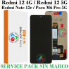 Xiaomi Redmi 12 4G / Redmi 12 5G  / redmi note 12r / Poco M6 Pro 5G - PANTALLA SERVICE PACK sin MARCO
