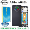 Samsung A04e 4G 2022 A042F a042 - PANTALLA SERVICE PACK con MARCO