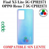 Oppo Find X5 Lite 5G 2022 CPH2371 / Oppo Reno 7 5G CPH2371 - TAPA TRASERA COMPATIBLE - AZUL