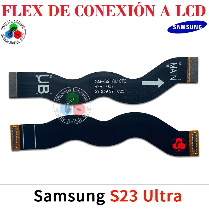 Samsung S23 Ultra 5G 2023 S918B S918 - FLEX DE CONEXION A lcd