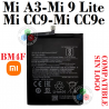 Xiaomi Mi A3 , Xiaomi Mi 9 Lite , Mi CC9, Mi CC9E - BM4F - BATERÍA compatibLE SIN LOGO