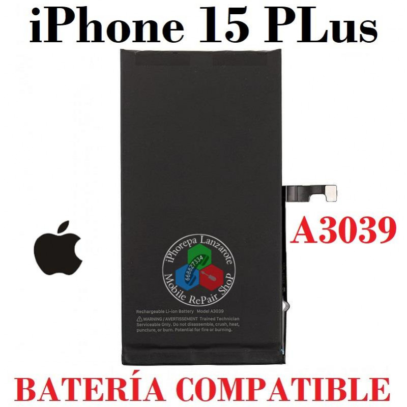 iPhone 15 Plus 5G 2023 A3094 - BATERIA compatible