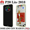 HUAWEI P20 LITE 2018 (ANE-LX1,ANE-L21) / NOVA 3E - PANTALLA COMPATIBLE HQ CON MARCO DORADO
