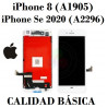 iPhone 8 (A1905) / SE 2020 (A2296) - PANTALLA BLANCO CALIDAD BASICA