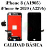 iPhone 8 (A1905) / SE 2020 (A2296) - PANTALLA NEGRO CALIDAD BASICA