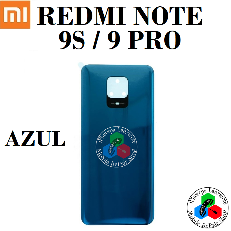 Xiaomi Redmi Note 9S 4G 2020 M2003J6A1G / Redmi Note 9 Pro 4G M2003J6B2G - TAPA TRASERA - AZUL