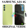 SAMSUNG A24 4g 2023 A245F a245 - TAPA TRASERA VERDE CON LENTE - ORIGINAL