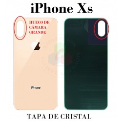 iPhone Xs-TAPA TRASERA DORADO
