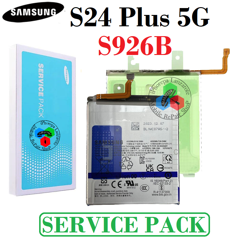 Samsung  S24 Plus 5G 2024 S926B s926 - bateria original service pack