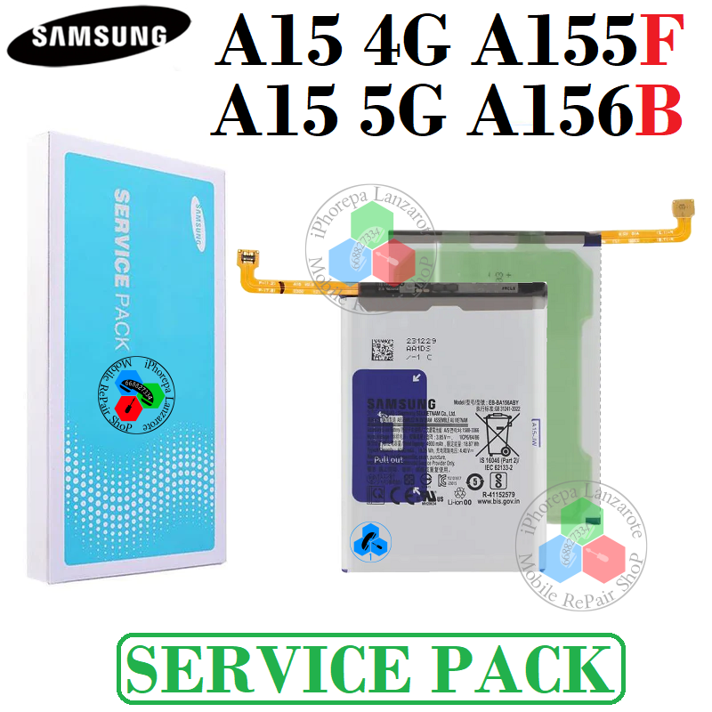 Samsung A15 4G 2023 A155F / A15 5G 2023 A156B - BATERÍA service pack