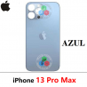 iPhone 13 PRO MAX - TAPA TRASERA CON LOGO HUECO GRANDE - AZUL