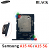 Samsung A15 4G 2023 A155F / A15 5G 2023 A156B - Bandeja dual sim NEGRO