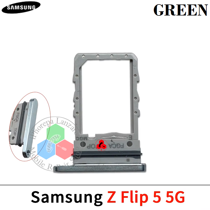 Samsung Z Flip5 5G 2023 F731B F731 - BANDEJA SINGLE SIM - VERDE
