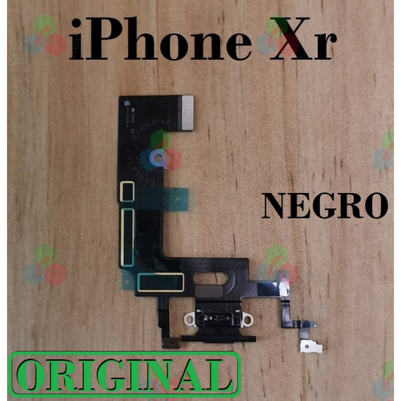 iPhone XR - FLEX DE CARGA + MICROFONO ORIGINAL-NEGRO