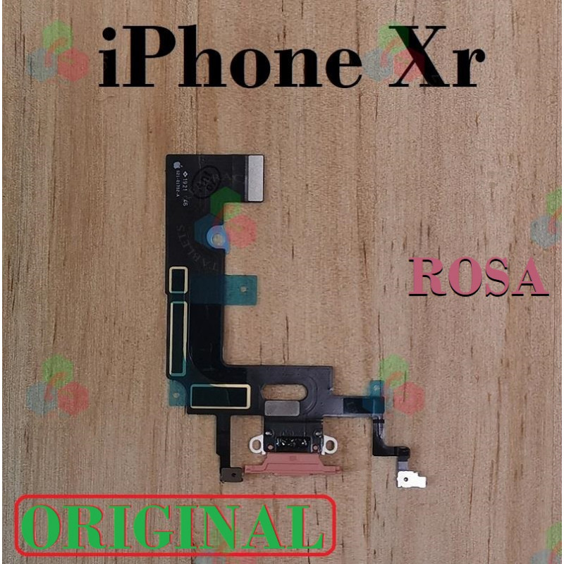 iPhone XR - FLEX DE CARGA + MICROFONO ORIGINAL-ROSA