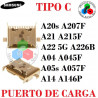 Samsung  A14 5G A146P / A21 A215F / A20s A207F / A22 5G A226B / A04 4G A045F A05S - PUERTO DE CARGA TIPO C