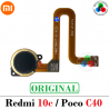XIAOMI REDMI 10c / REDMI 10 ( INDIA ) / POCO c40 - BOTON POWER HUELLA ORIGINAL - NEGRO