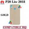Huawei P20 Lite 2018 (ANE-LX1,ANE-L21) / NOVA 3E - TAPA TRASERA COMPATIBLE HQ - DORADO