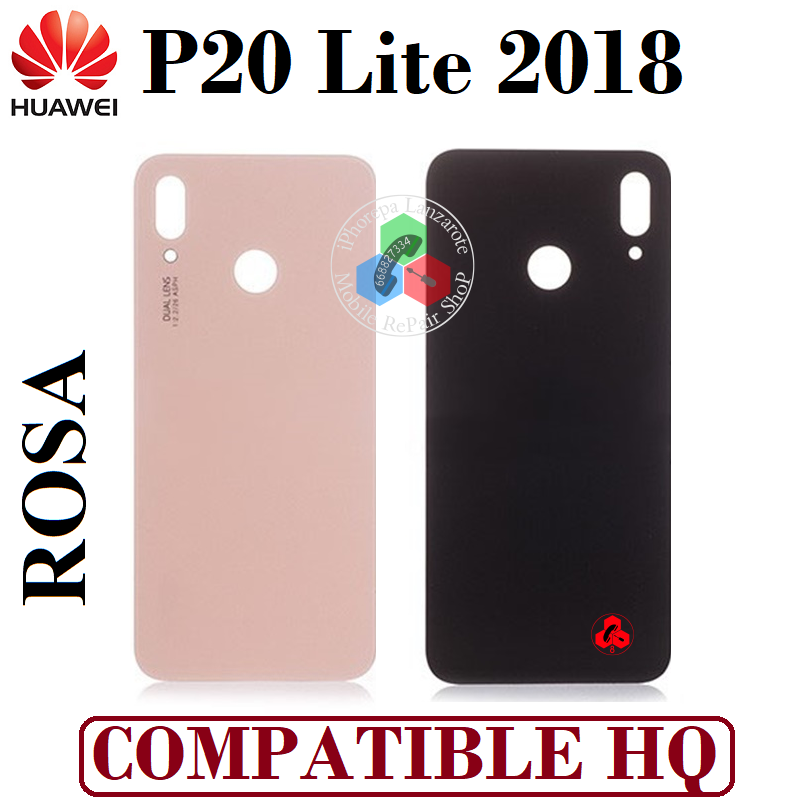 Huawei P20 Lite 2018 (ANE-LX1,ANE-L21) / NOVA 3E - TAPA TRASERA COMPATIBLE HQ - ROSA