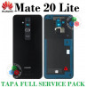 Huawei Mate 20 Lite (SNE-LX1 / SNE-AL00) Tapa trasera negra Service Pack