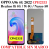 Oppo A96 4G 2022 CPH2333 / REALME 8i RMX3151 / Realme 9i 4G RMX3491 Narzo 50 4G 2022 RMX3286 - PANTALLA COMPATIBLE SIN MARCO
