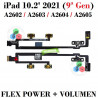 iPad 10.2" 2021 (9ª Gen) A2602 / A2603 / A2604 / A2605 - flex de encendido + volumen - original