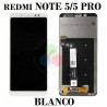 Xiaomi Redmi Note 5 / Note 5 Pro 2018 - PANTALLA compatible hq sin marco - BLANCO