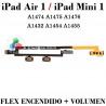 iPad Mini 1 / iPad Air (A1474 / A1475 / A1476 / A1219 / A1454 / A1455) - flex de encendido + volumen - original REFURBISHED