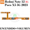 Xiaomi Poco X5 5G 2023 22111317PG / 22111317PI / Redmi Note 12 5G 2022 22111317G / 22111317I - Flex boton power encendido + volu