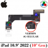 iPad 10.9' 2022 (10ª Gen) 2696 / A2757 / A2777 - FLEX DE CARGA version 4g-celular