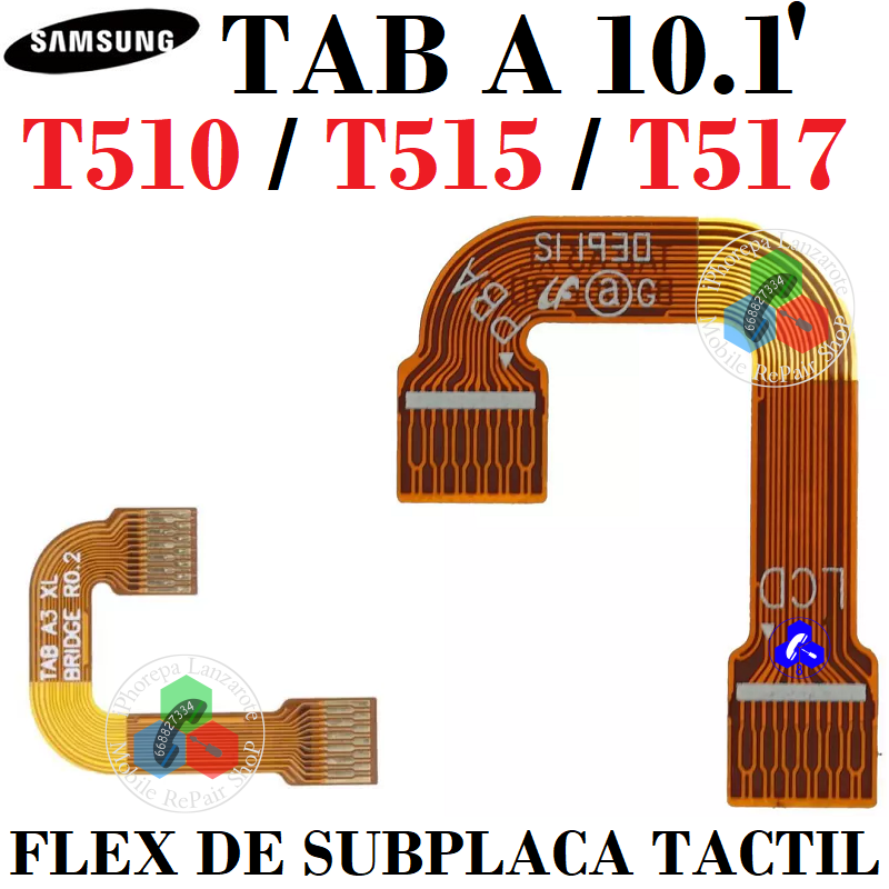 Samsung  Tab A 10.1" T510 / T515 / T517 2019 - FLEX CONECTOR TACTIL A PCB