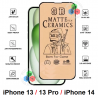 iPhone 13 / iPhone 13 PRO / iPhone 14 - protector de pantalla ceramico flexible 9d MATE ANTIHUELLA