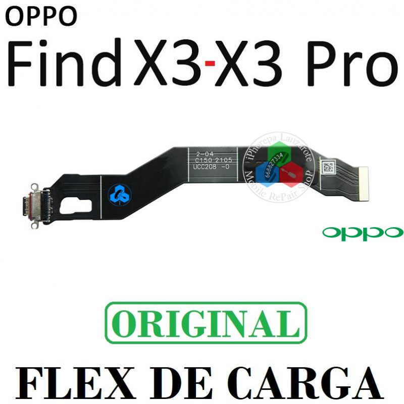 Oppo Find X3 5G 2021 PEDM00 / Oppo Find X3 Pro 5G 2021 CPH2173 - FLEX DE CARGA ORIGINAL