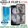 Samsung Z Flip5 5G 2023 F731B F731 - PANTALLA SERVICE PACK CON MARCO SILVER