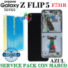 Samsung Z Flip5 5G 2023 F731B F731 - PANTALLA SERVICE PACK CON MARCO AZUL