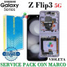 Samsung Z Flip3 5G 2021 F711B F711 - PANTALLA SERVICE PACK CON MARCO violeta
