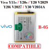 Vivo Y11s / Y20s / Y20 V2029 / Y20i V2027 / Y30 V2034A ( b-05- batería COMPATIBLE