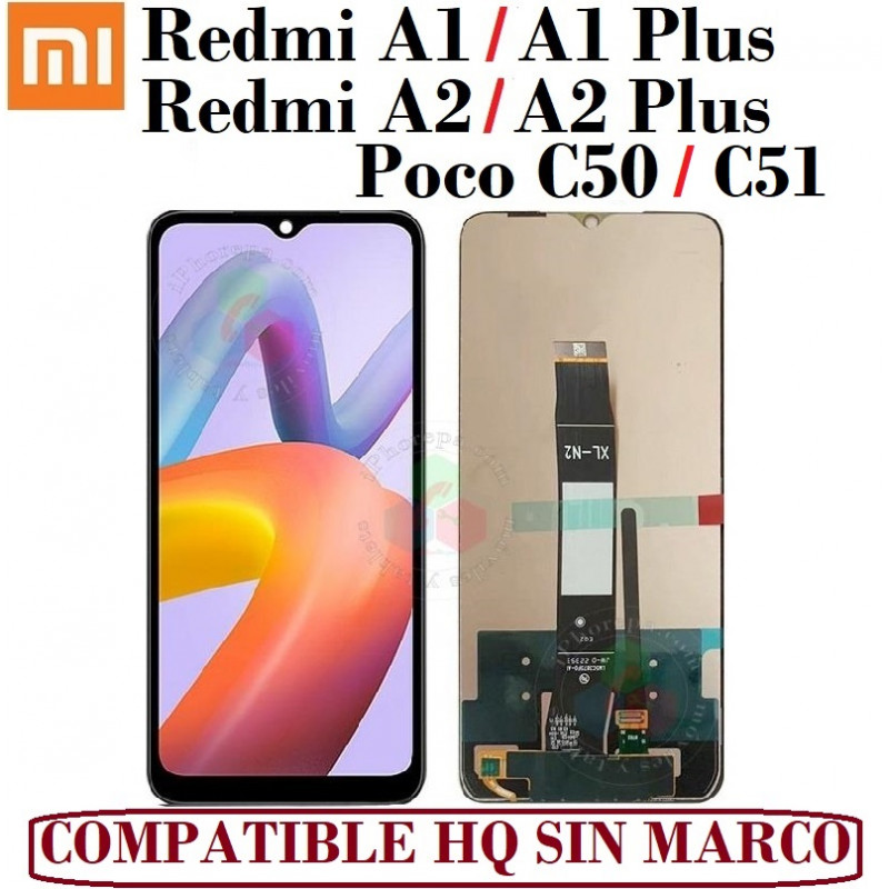 Xiaomi Redmi A1 / A1 Plus / Redmi A2 / A2 PLUS / Poco c50 / poco c51 - PANTALLA COMPATIBLE HQ SIN MARCO