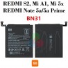 XIAOMI Redmi S2 / Redmi note 5a / Redmi 5a Prime / Mi A1 / mi 5x - BN31 - BATERÍA BULK CON LOGO